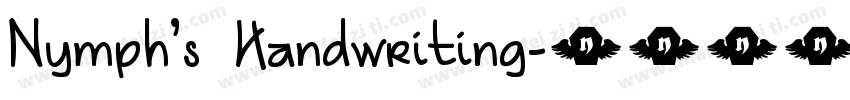 Nymph’s Handwriting字体转换